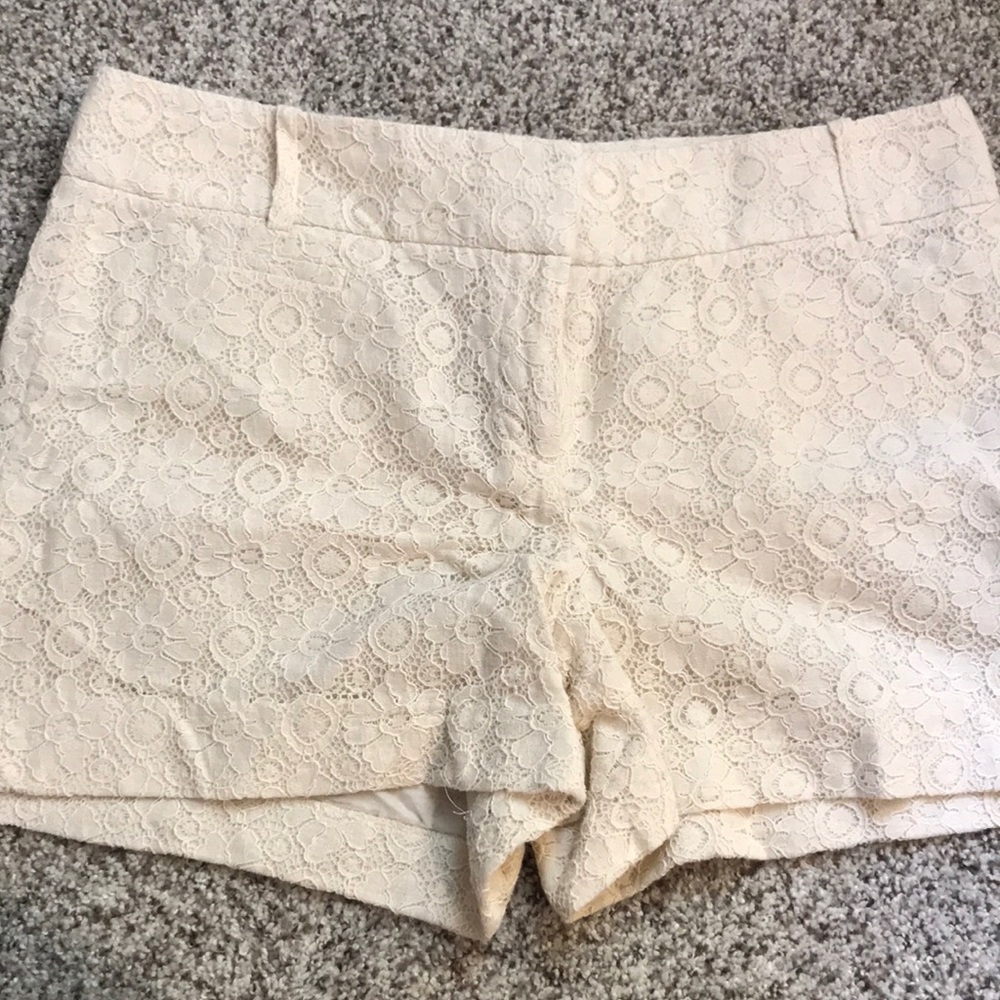 Ann Taylor loft lace shorts